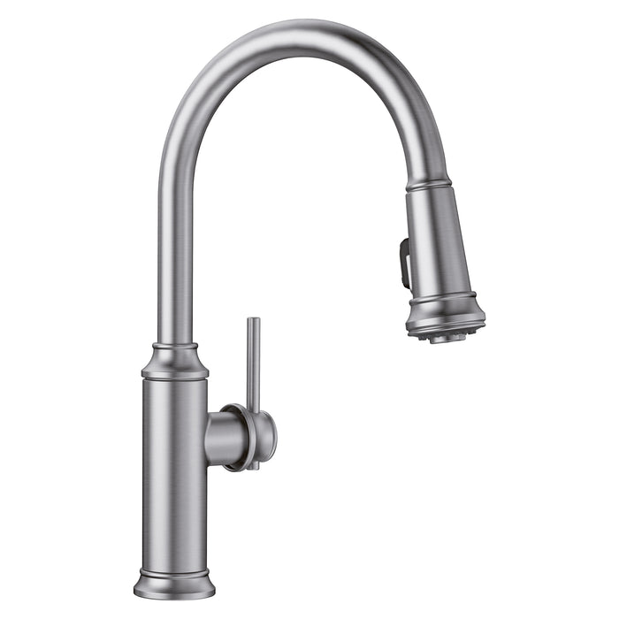 BLANCO 442500 Empressa Pull-Down Kitchen Faucet 1.5 GPM - PVD Steel