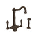 ROHL Acqui® Two Handle Kitchen Faucet With Side Spray