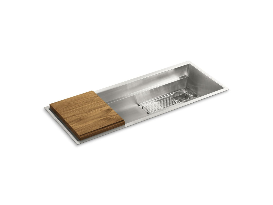 Kallista L20307-00-NA Multiere 45" Stainless Steel Kitchen Sink with Standard Accessories