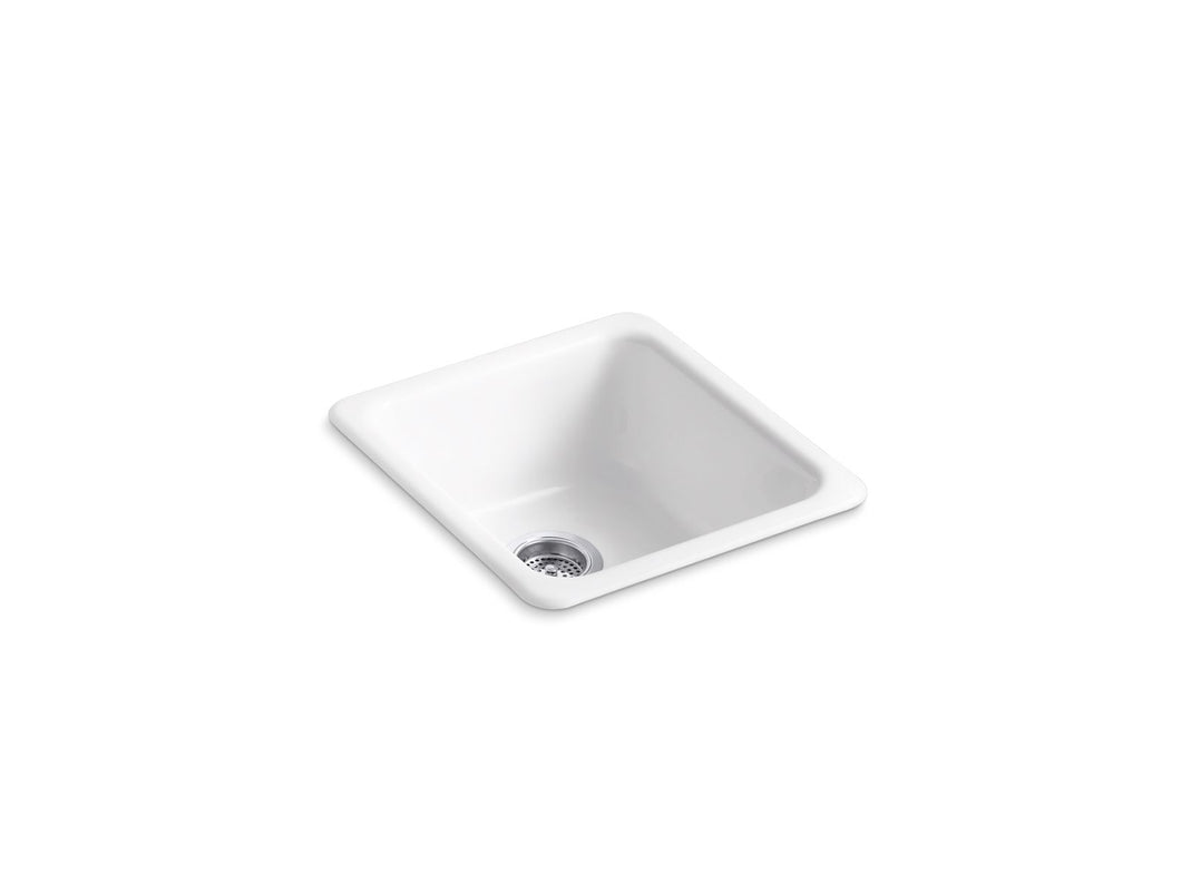 Iron/Tones 17" top-/undermount single-bowl bar sink