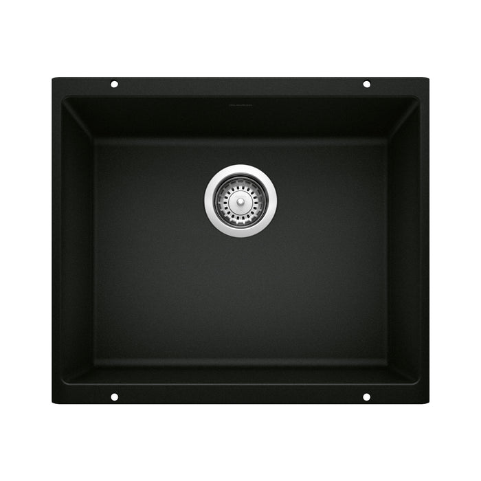 BLANCO Precis 21" Single Bowl Kitchen Sink - Coal Black